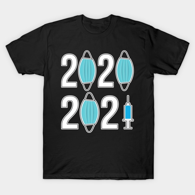 Happy New Year 2021 T-Shirt by threefngrs